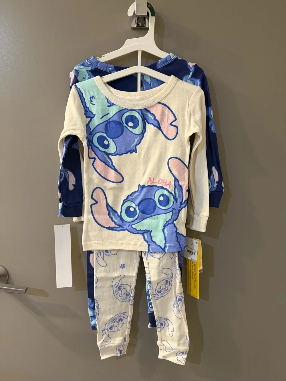 NWT Disney Stitch Pajama 2 Sets Size 4T
